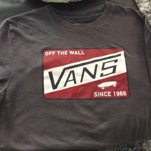 Boys Vans shirt dark gray